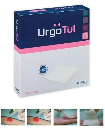 URGO Urgotul Flex Wundverband zur Behandlung akuter Wunden, 10 x 12 cm, 3 Stück