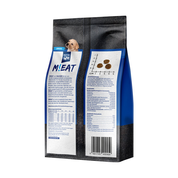 M!eat Junior torrfoder för hundar, 5 x 1,4 kg