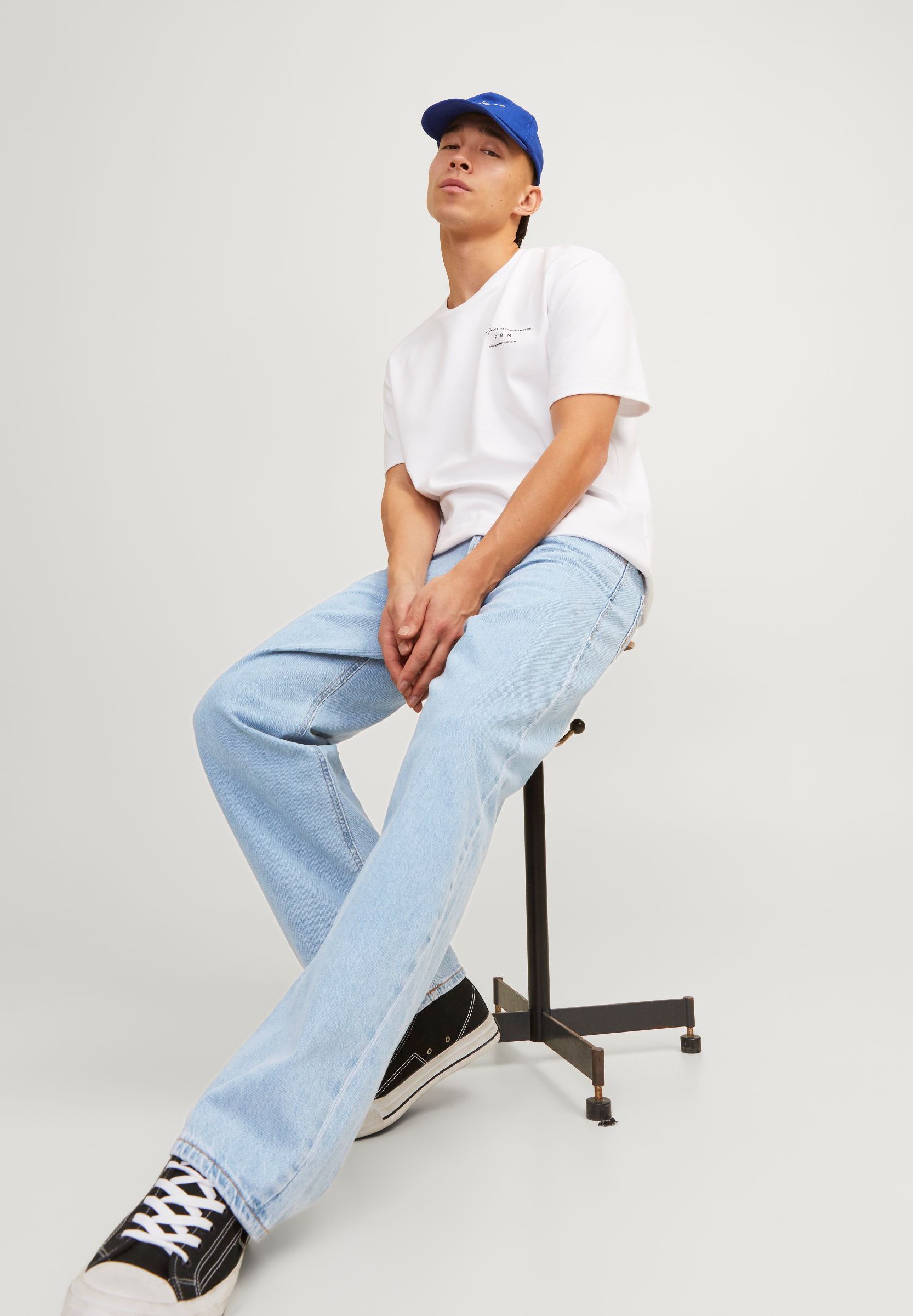 Jean ample Jack & Jones Eddie - bleu denim