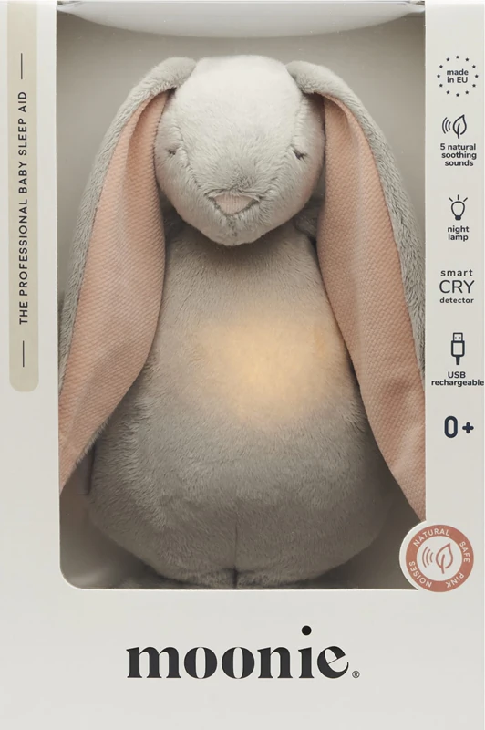 Moonie The Humming Friend 2.0 - Brinquedo de Nuvem Orgânica para Dormir com Melodia