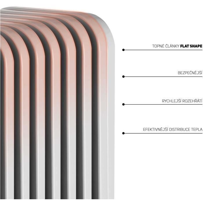 Oil-filled electric radiator - SENCOR - SOH 3411WH - 2300 W - 2 buttons - White