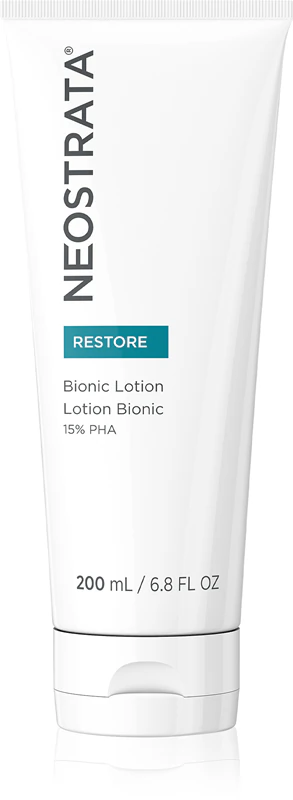 Loção hidratante NeoStrata Restore Bionic para rosto e corpo, ideal para peles muito secas.