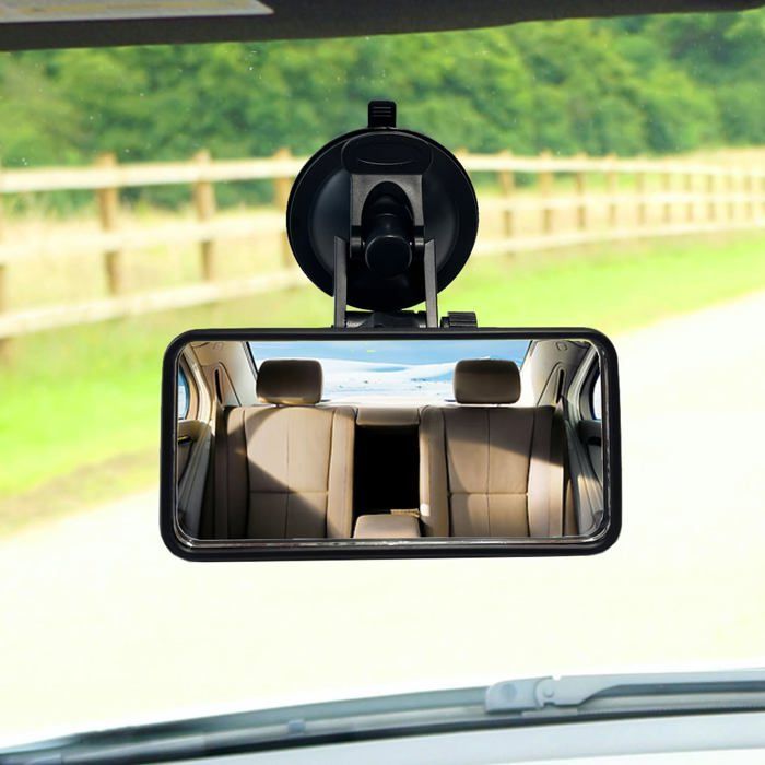 Espejo retrovisor para exámenes de conducir, espejo retrovisor interior adhesivo para instructores de conducción, examinadores y conductores principiantes.