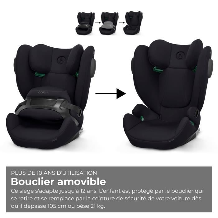 Seggiolino auto Cybex Pallas B3 i-Size CBX - da 76 a 150 cm - da 9 a 50 kg - da 15 mesi a 12 anni - Nero
