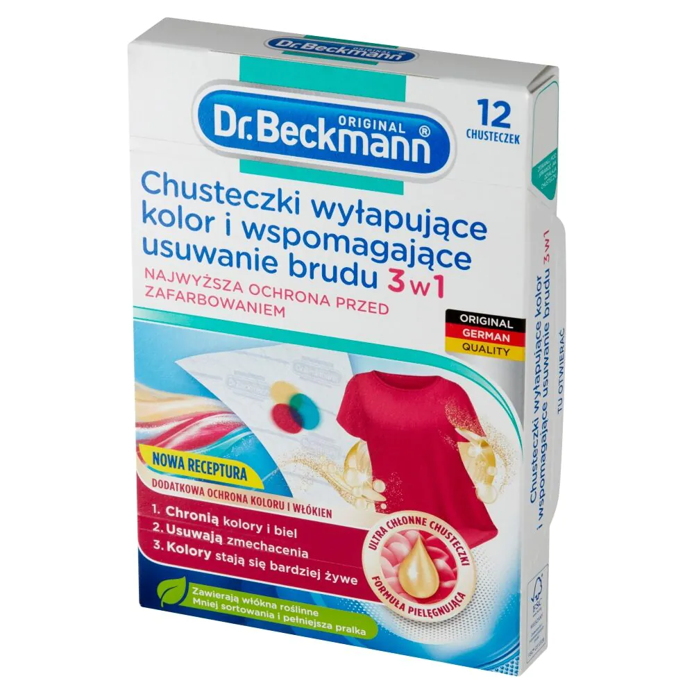 Dr. Beckmann Chusteczki Wyłapujące Kolor i Brud