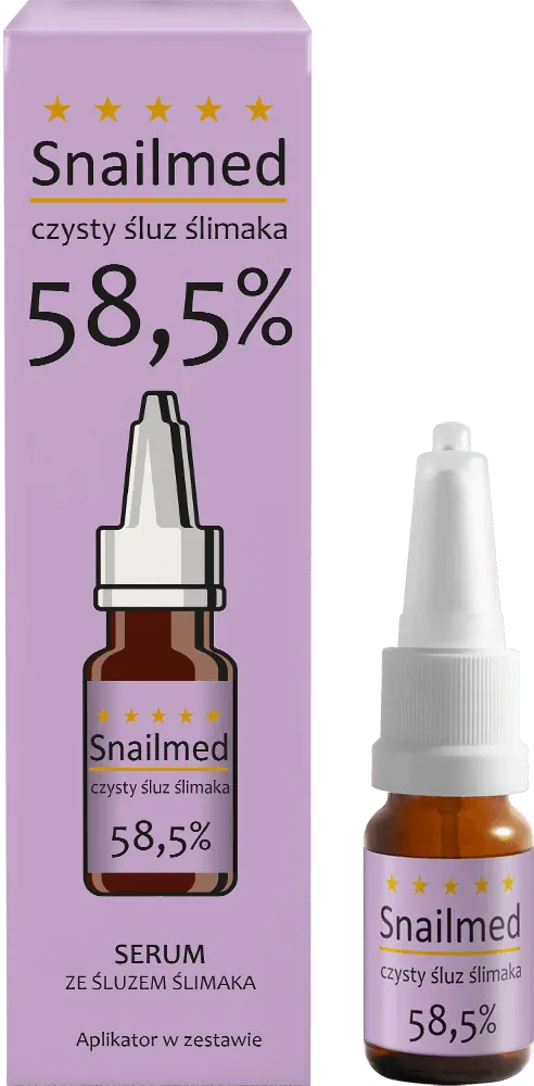 Snailmed Przeciwstarzeniowe serum ze śluzem ślimaka i kwasem hialuronowym