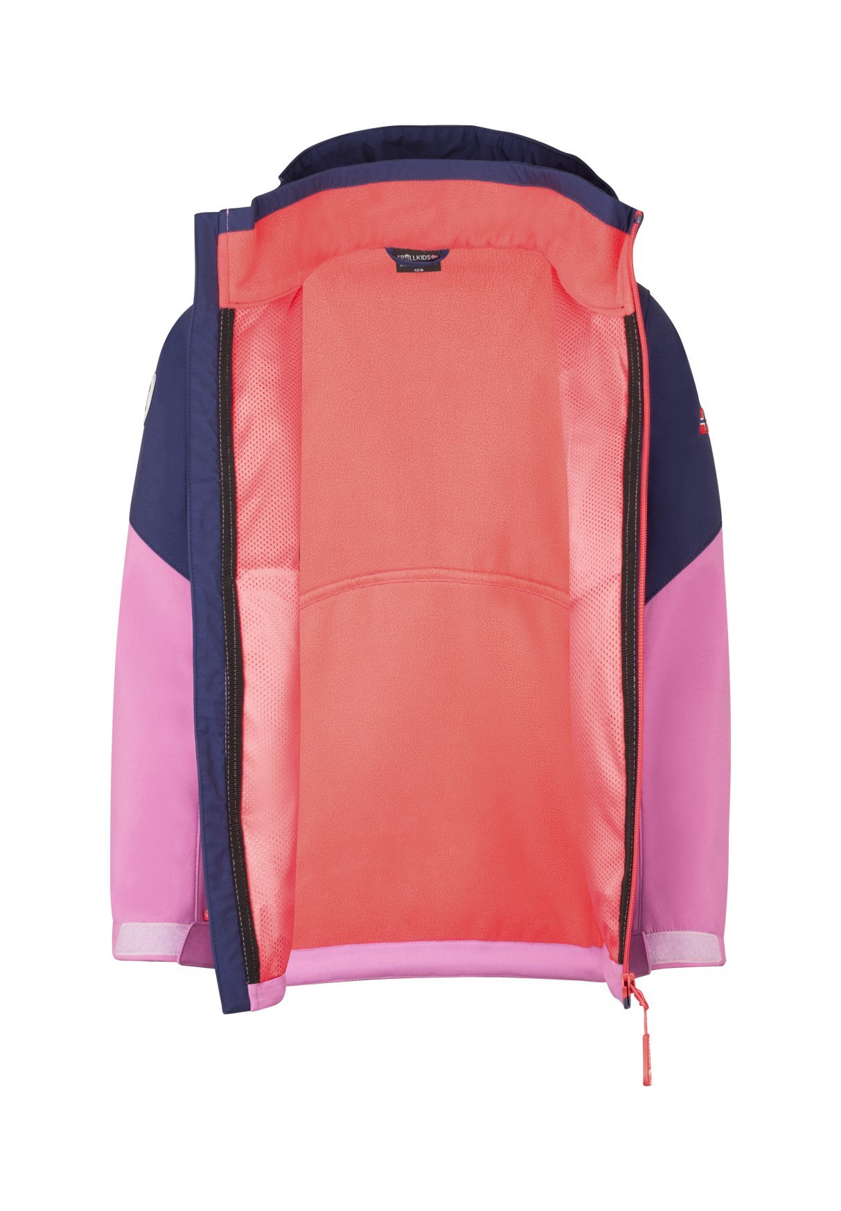 TROLLKIDS BALESTRAND - Softshell jas - diep violet licht violet koraalroze