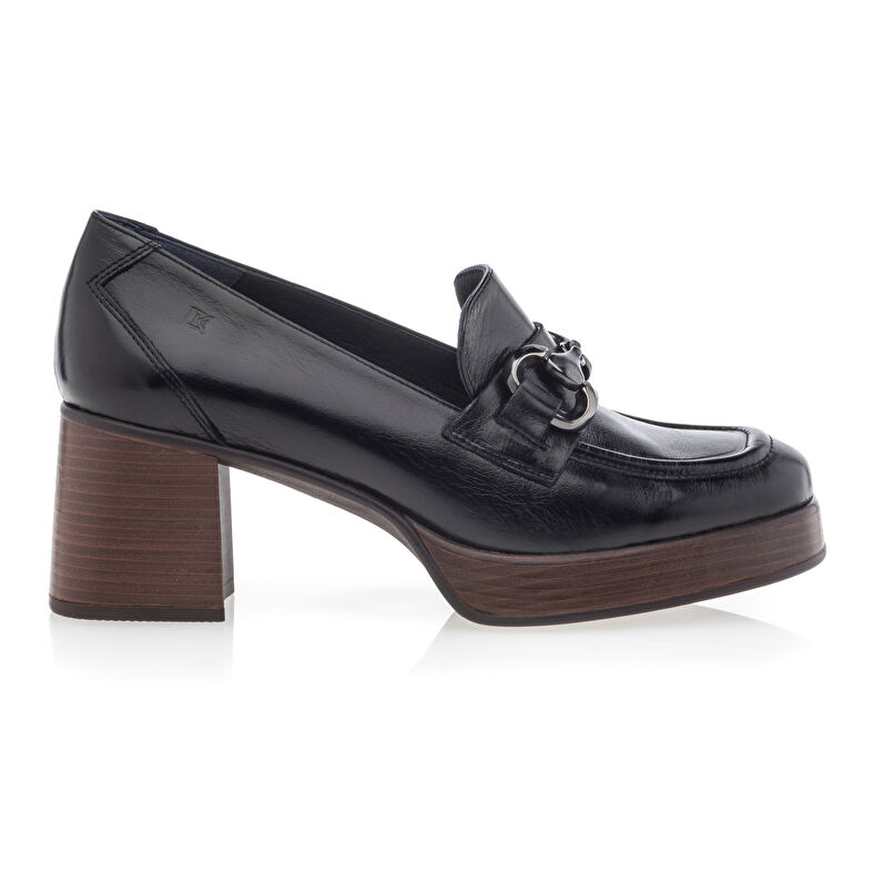 Schwarze Damen-Loafer/Bootsschuhe