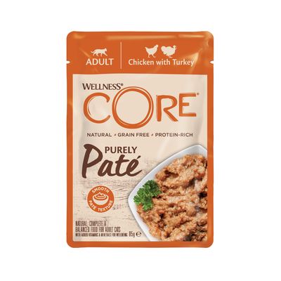 Υγρή τροφή για γάτες Wellness Core Purely Paté