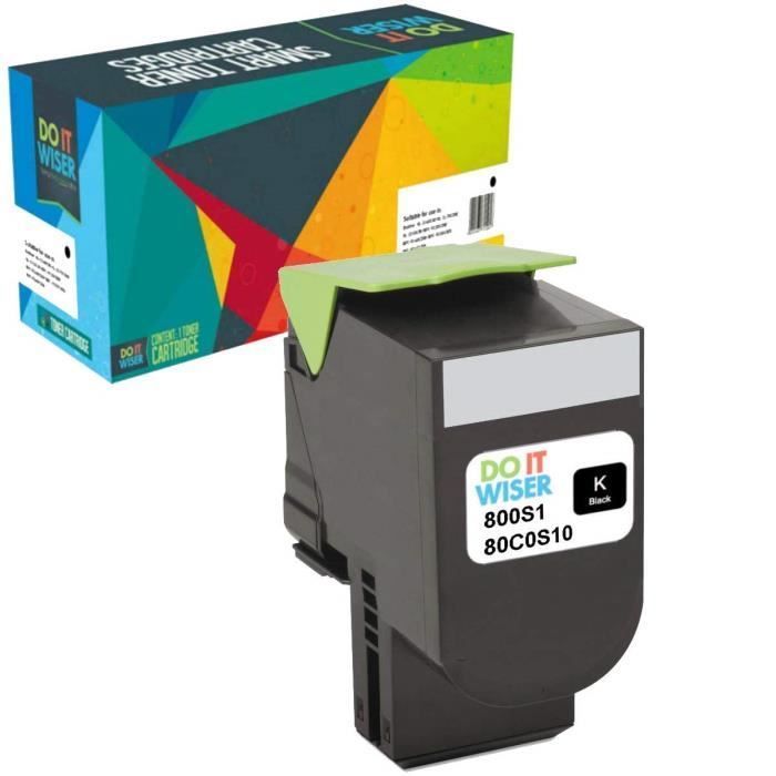 Do it Wiser Cartouches de Toner XL Compatibles pour Lexmark CX310n CX410e CX510de CX410de CX410dte CX510dew CX510dhe CX510dthe CX