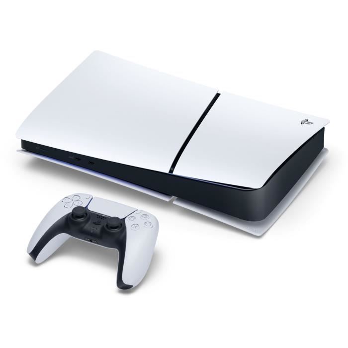 PS5 digitale bundel (zonder schijfstation): PlayStation 5-console (Slim-model) + verticale standaard + DualSense-laadstation