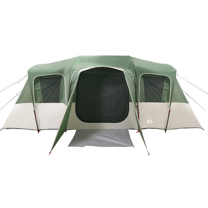 Tienda de campaña familiar tipo túnel impermeable verde vidaXL para 16 personas, tienda de campaña, refugio de camping, refugio de jardín, tienda de campaña, refugio 94707