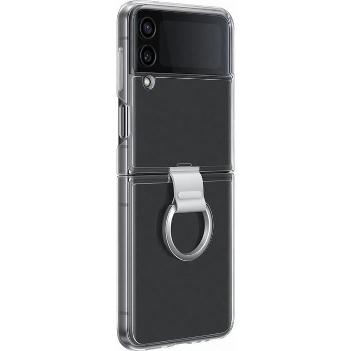 Funda transparente con anillo para SAMSUNG Galaxy Z Flip4