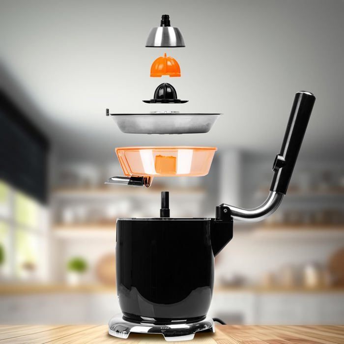 Duronic JE605 Presse-agrumes de 600W | Capacité de 400 ml | Filtre réglable pour la Pulpe | Idéal pour Jus d'Agrumes Oranges