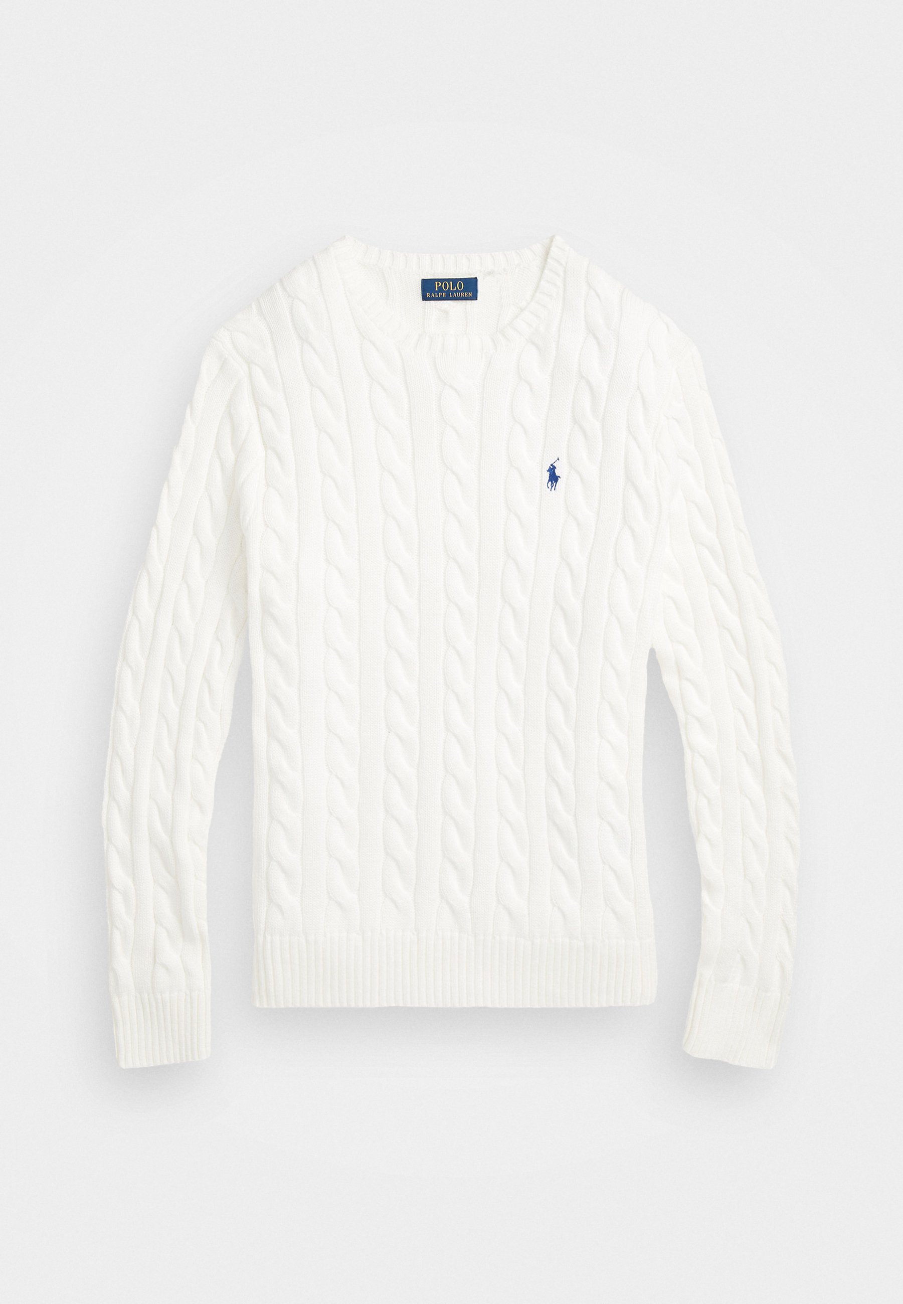 Polo Ralph Lauren kabelgebreide katoenen trui - Trui - wit