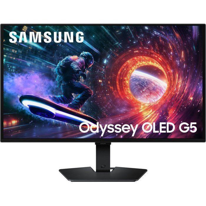 Gaming-PC-Monitor – SAMSUNG – 27 Zoll – QHD – 180 Hz – OLED-Panel – 0,03 ms – Höhenverstellbar – ODYSSEY OLED G5 – G50F