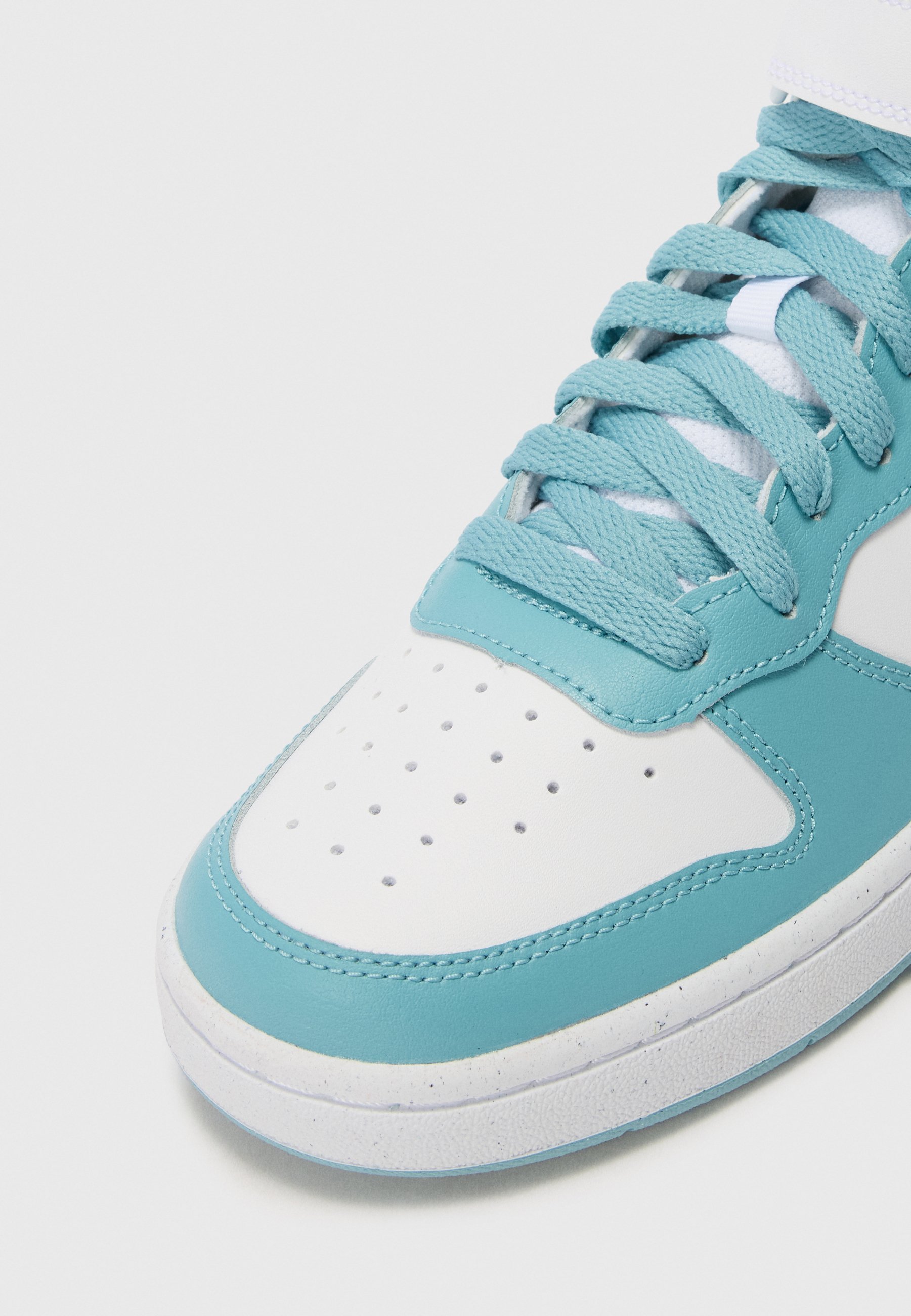 Nike Sportswear COURT BOROUGH MID 2 UNISEX - Hoge sneakers - wit/turkoois