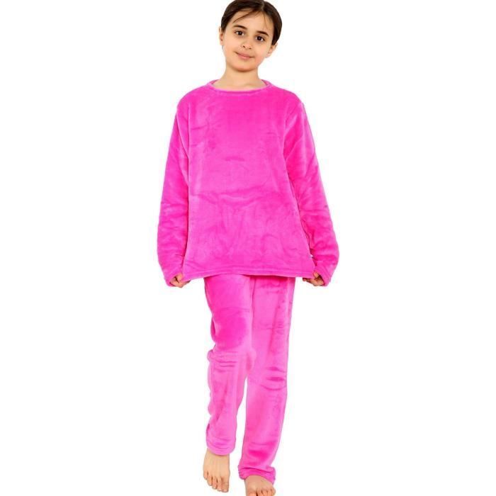 A2Z 4 Kids Warm Fleece Twosie Round Neck Pyjamas Boys Girls Nightwear Set 5-13