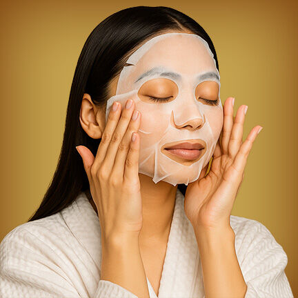 Máscaras de hidrocolágeno Purederm com ouro, 25 unidades