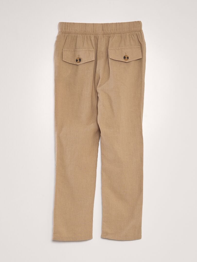 Linnen chino's - Beige