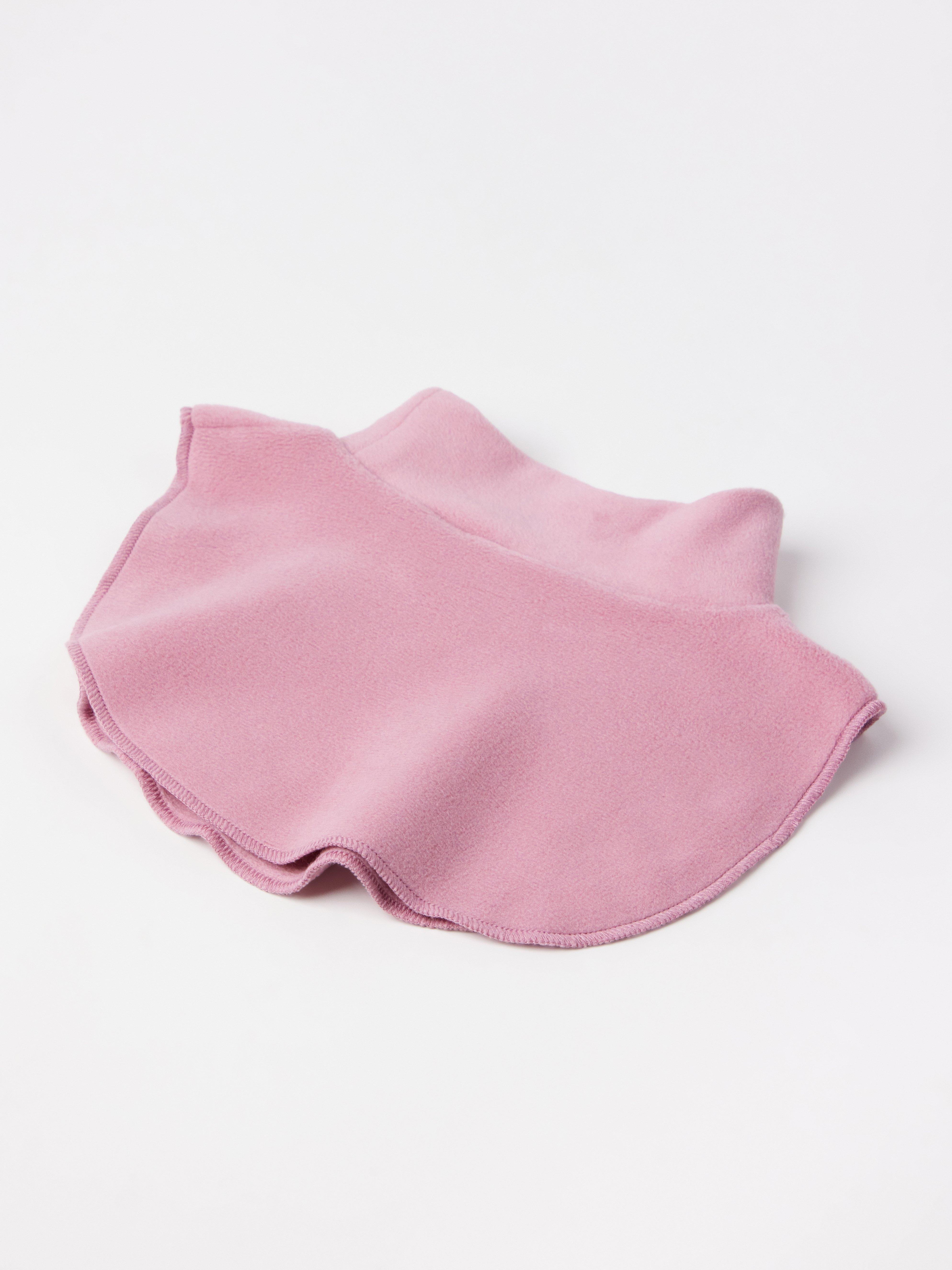 Polo de triche en polaire rose foncé poussiéreux