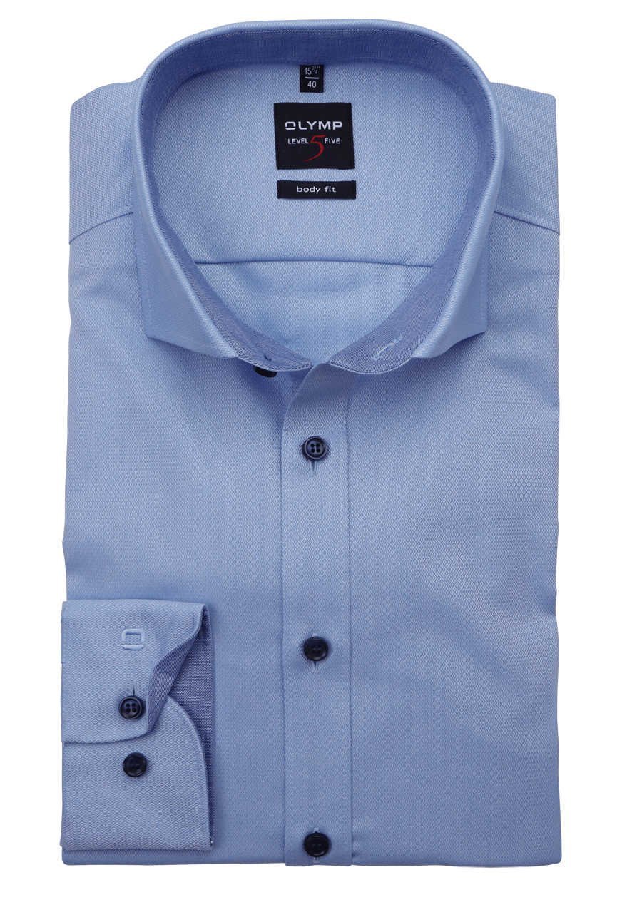 OLYMP Level Five BODY FIT - Shirt - lichtblauw