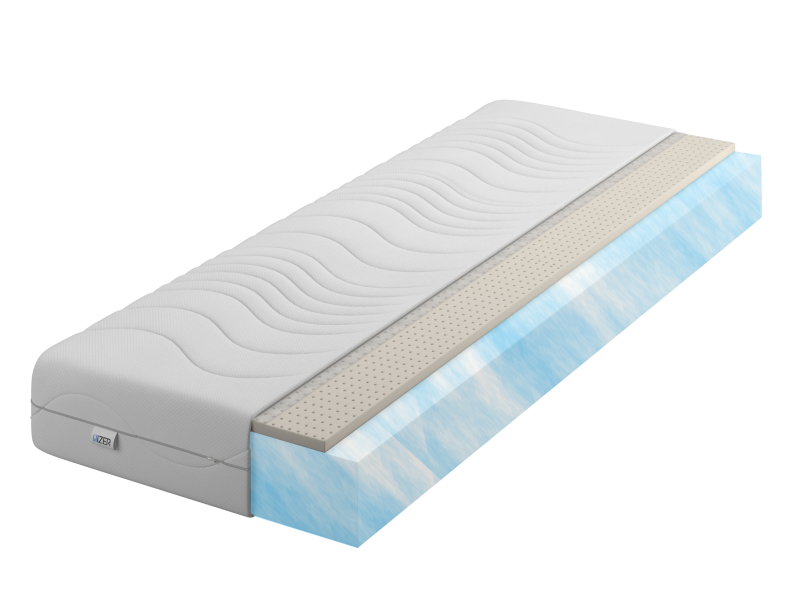 Materac piankowy  70x190 16cm Aqua    Latex | Dwustronny H2/H3