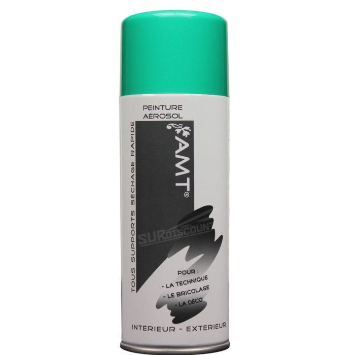 Peinture aérosol - AMT - Aérosol - 330 ml - Vert émeraude - Résistance après séchage