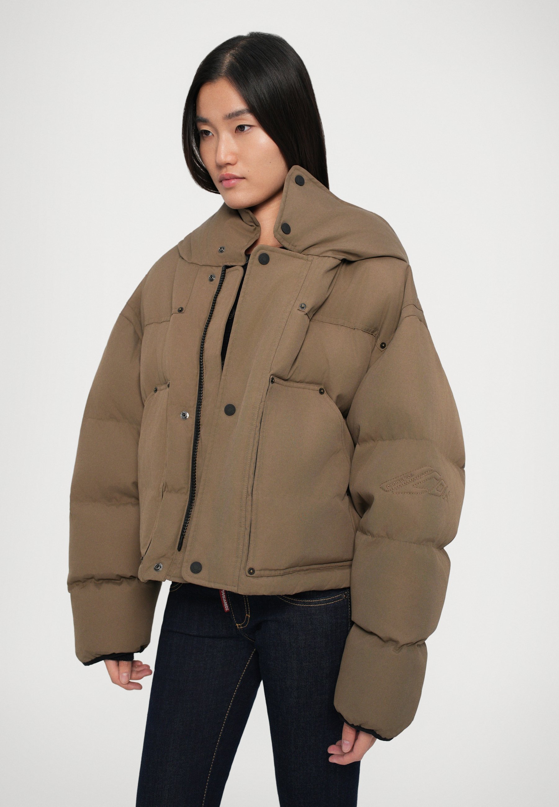 DSQUARED2 ICON ICON UTILITY PUFFER - Donsjack - toupe