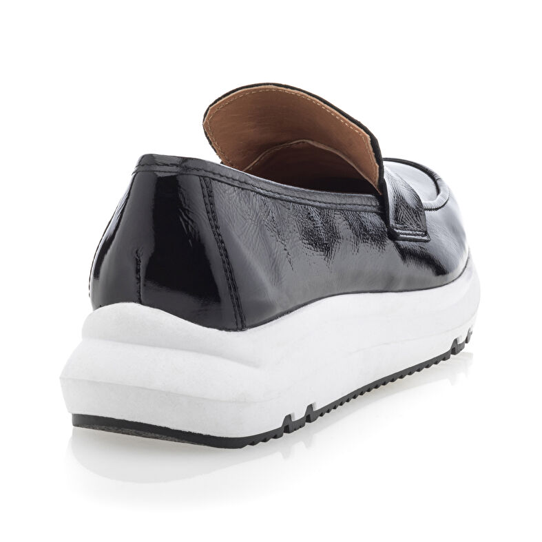 Svarta loafers/båtskor för kvinnor