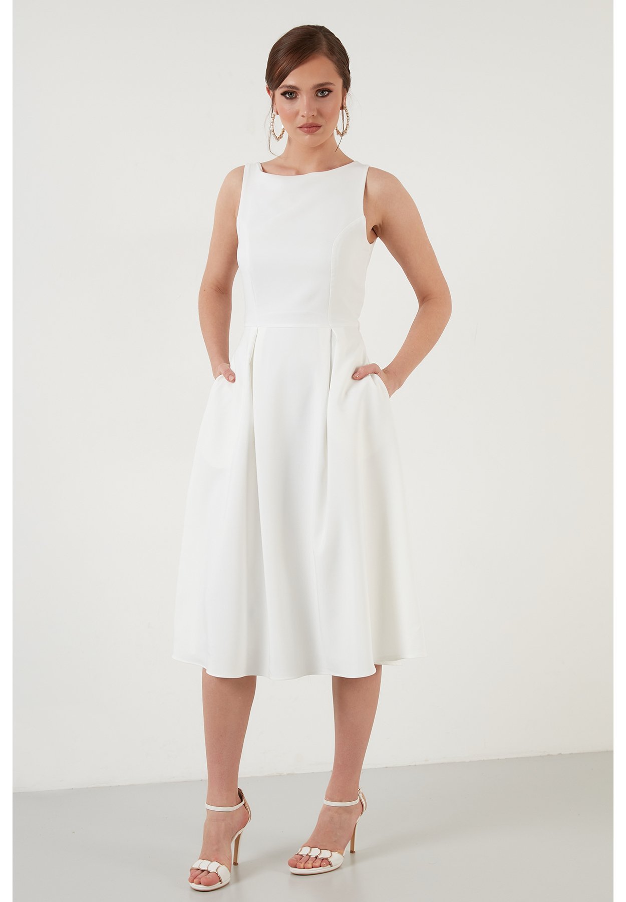 LELA COCKTAIL DRESS - Cocktailkjole - ecru