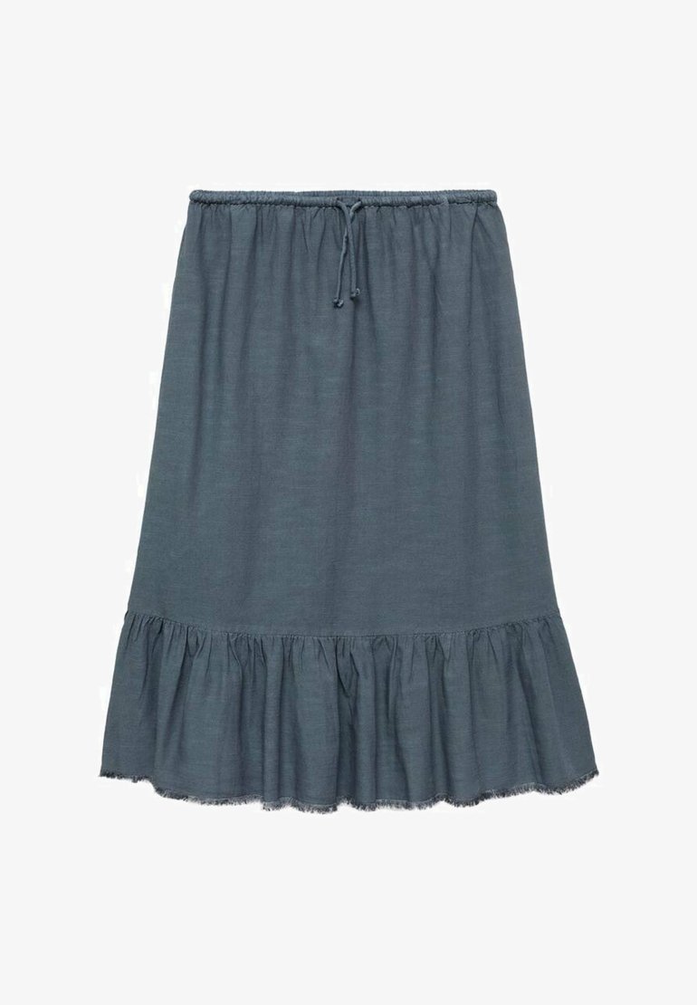Mango Kids RUFFLED - Maxi rok - donkerblauw