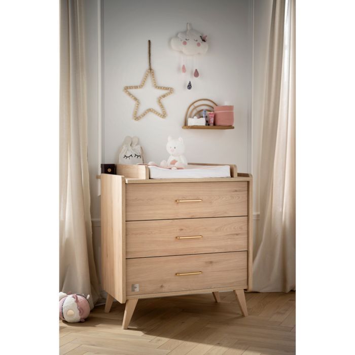 Conjunto completo de dormitorio infantil, cuna y cambiador - ARTY