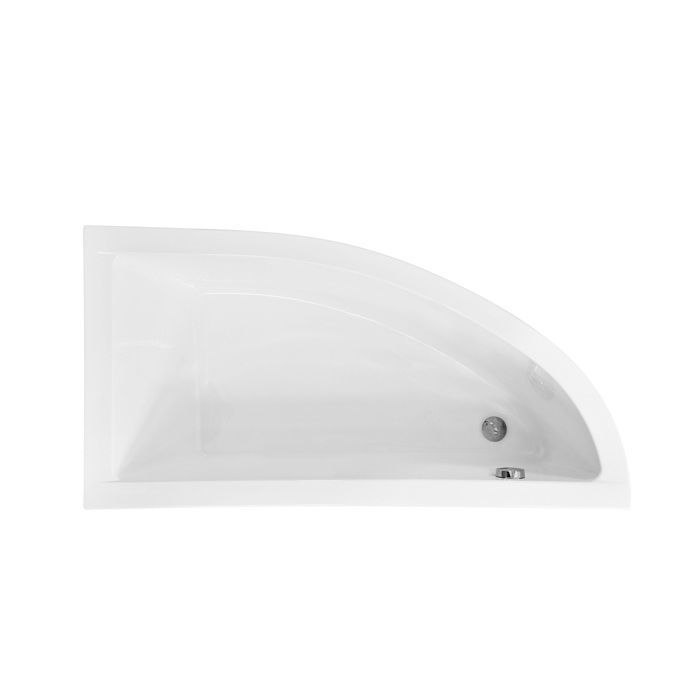 Baignoire Bain d'angle 150x70 Droite + tablier en acrylique Siphon +pieds PRAKTIKA