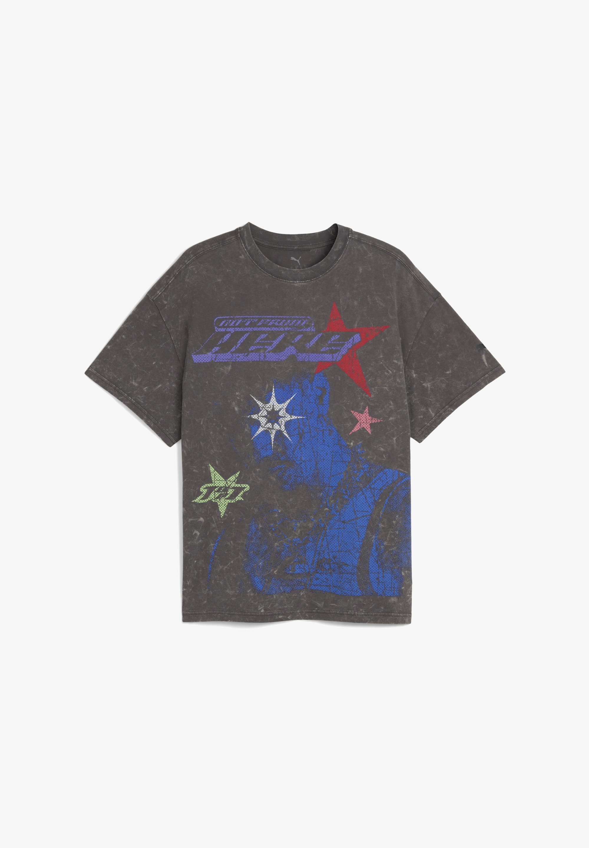 Puma LAMELO STAR VISION GRAPHIC - T-shirt met print - donkergrijs
