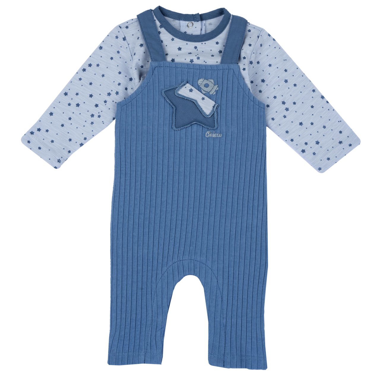 Bodysuit en lange tuinbroek set met sterren