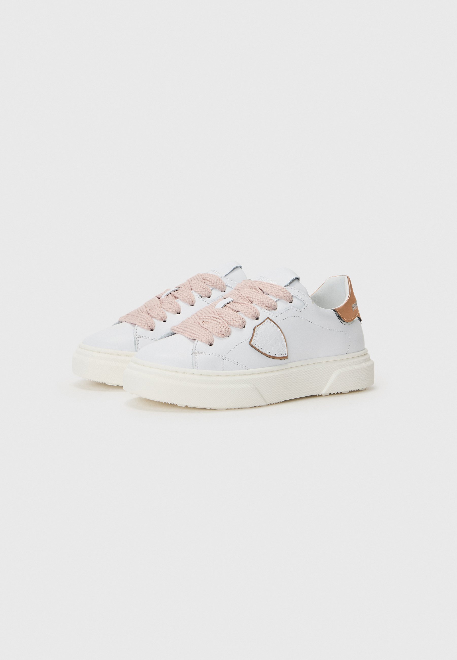 Scarpe da ginnastica modello Philippe - bianco/rosa antico/argento