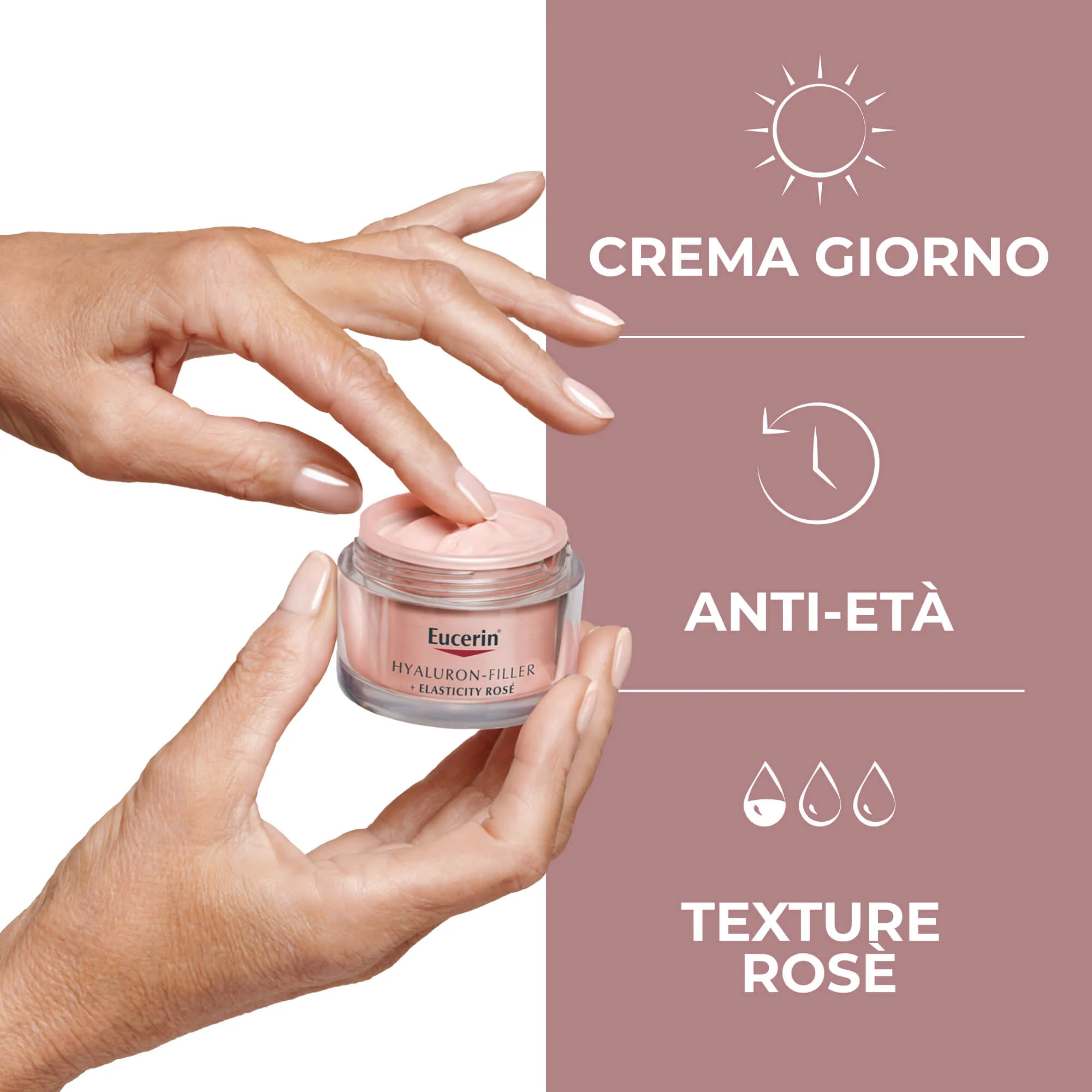 Hyaluron-Filler + Elasticity Hyaluron-Filler + Elasticity Crema Giorno Rosé SPF30 - Crema viso giorno antimacchie