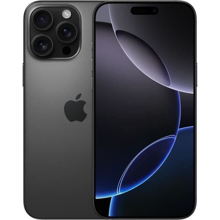 APPLE iPhone 16 Pro Max 256 GB Schwarz/Titan (2024) – Generalüberholt – Hervorragender Zustand