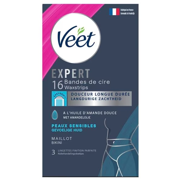 Veet Expert depilacijski trakovi za bikini predel<br>16 kosov