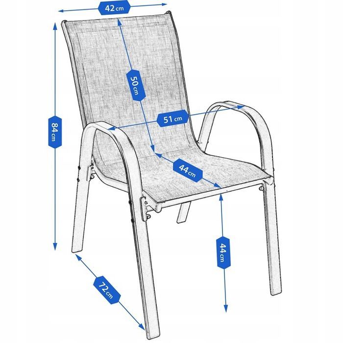 x CHAISE DE JARDIN POUR TERRASSE balcon fauteuil JARDIN