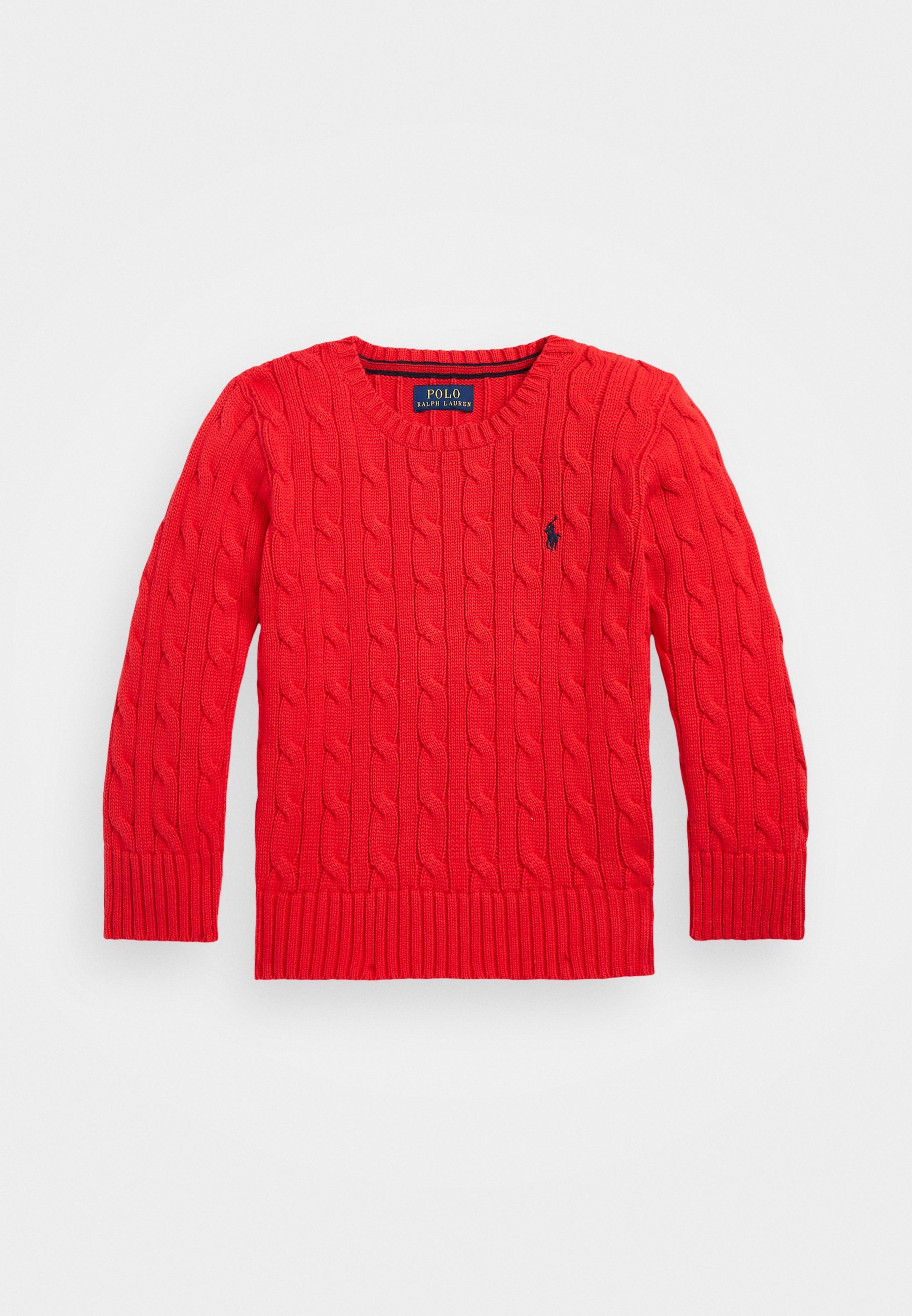 Polo Ralph Lauren kabelgebreide katoenen trui - trui - rood