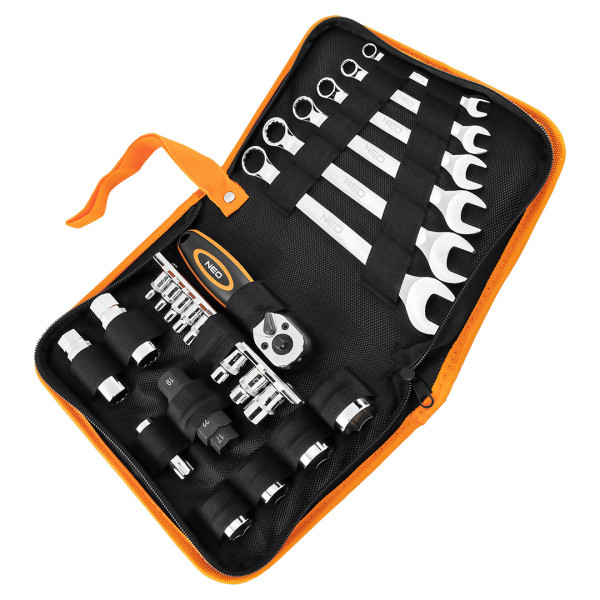 Zestaw narzędzi do motocykli 25szt klucze etui NEO 10-500