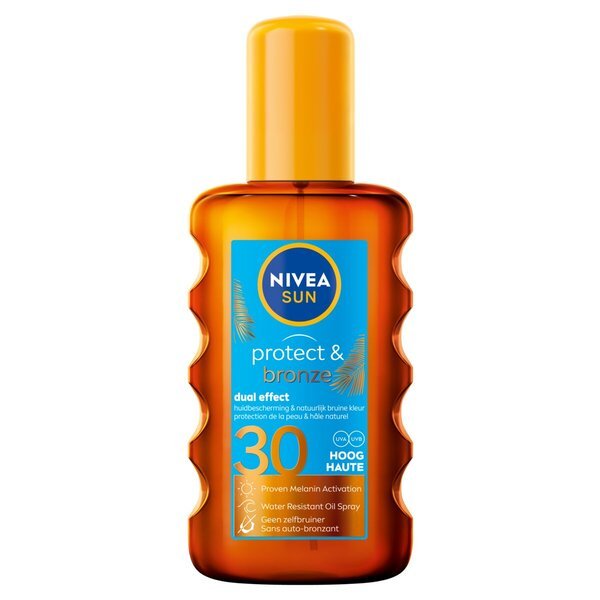 NIVEA Sun Protect & Bronze SPF30 saules aizsargsprejs saules aizsargkrēmam 200 ml