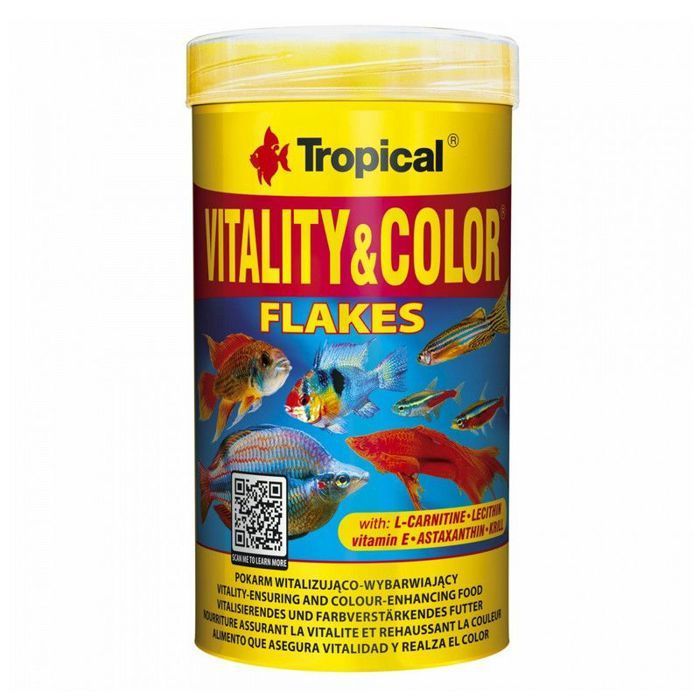 Dry fish food - Extruded - Tropical - 20g - 12.5% fat - 49% protein