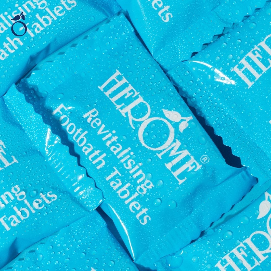 Herome Cosmetics kāju vannas atjaunojošas kāju vannas tabletes - 84 g
