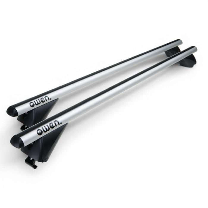 Barras de techo universales - Owen 3.0 - Aluminio - 120 cm - Rieles cerrados o integrados - Hasta 90 kg