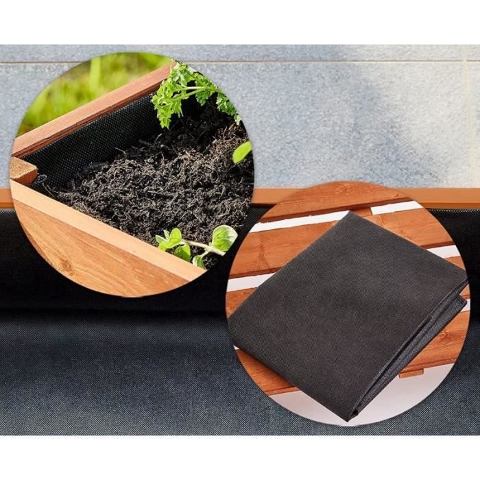 Huerto elevado - BB LOISIR - Modelo 512 - Madera maciza de pino - Incluye manta térmica - Estante práctico