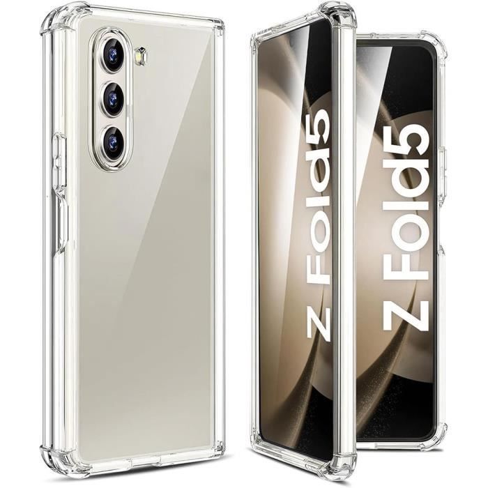 Coque de protection - BOOLING - pour Samsung Galaxy Z Fold 5 - Silicone - Transparent - Antichoc