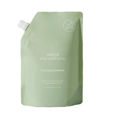 HAAN Prebiotični gel za prhanje z verbeno, polnilo 450 ml 450 ml
